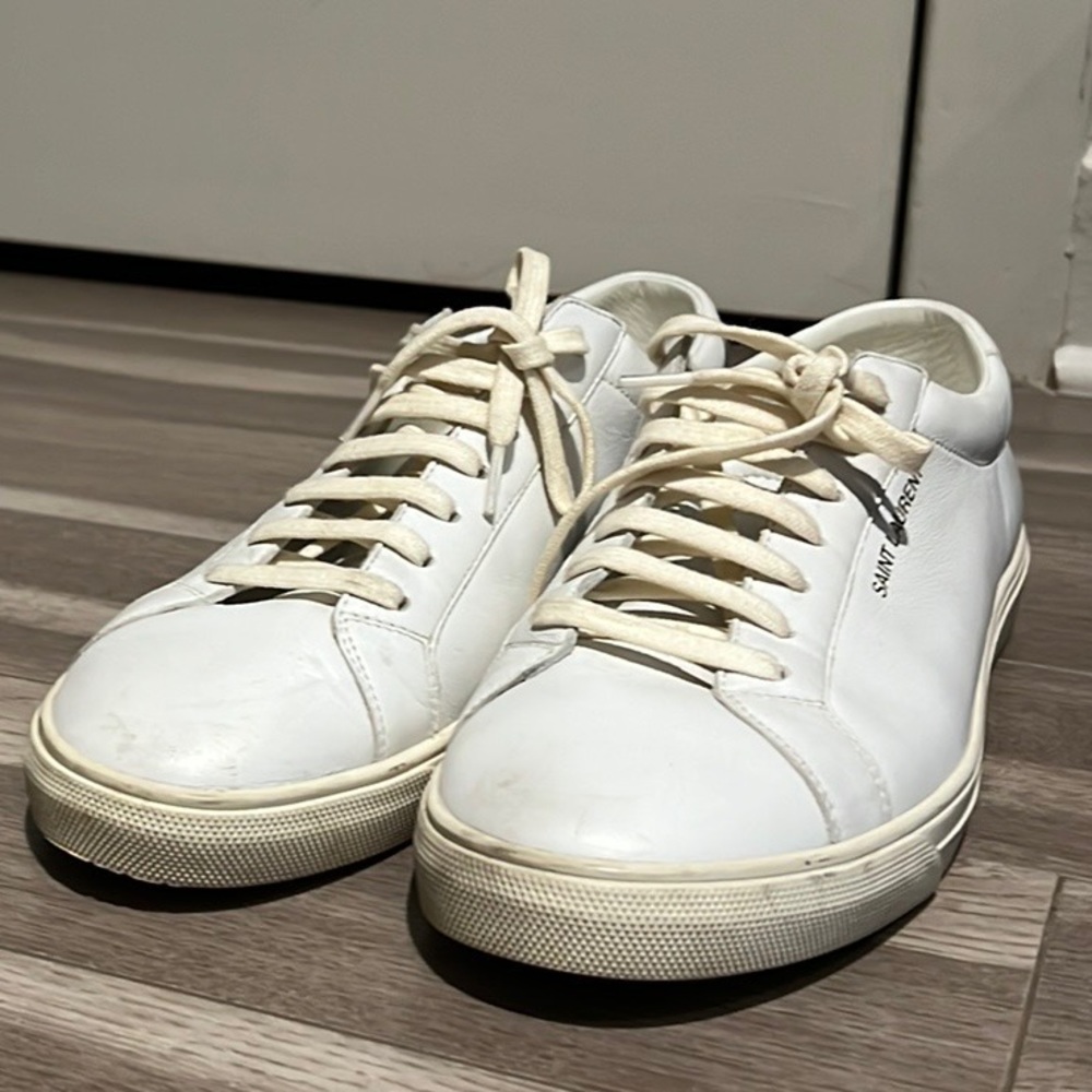 SAINT LAURENT ANDY sneakers in white! Size 42